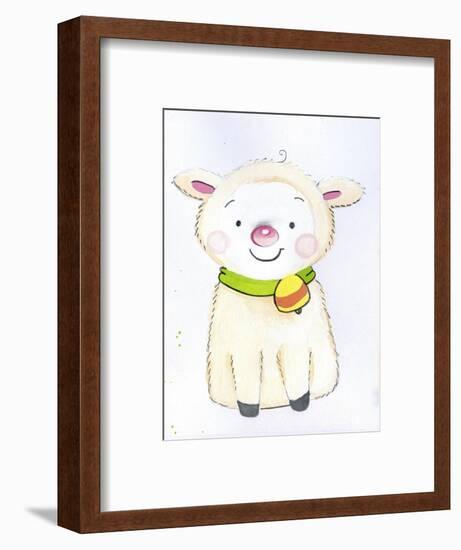 Sitting Sheep-Valarie Wade-Framed Giclee Print