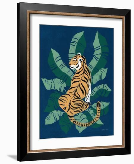 Sitting Tiger-Yvette St. Amant-Framed Art Print