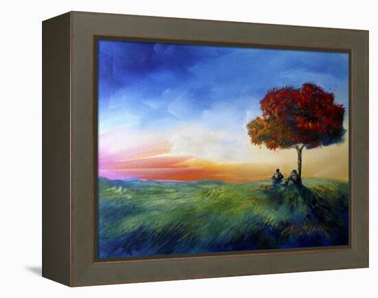 Sitting under a Tree-Cherie Roe Dirksen-Framed Premier Image Canvas