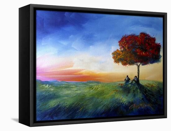 Sitting under a Tree-Cherie Roe Dirksen-Framed Premier Image Canvas