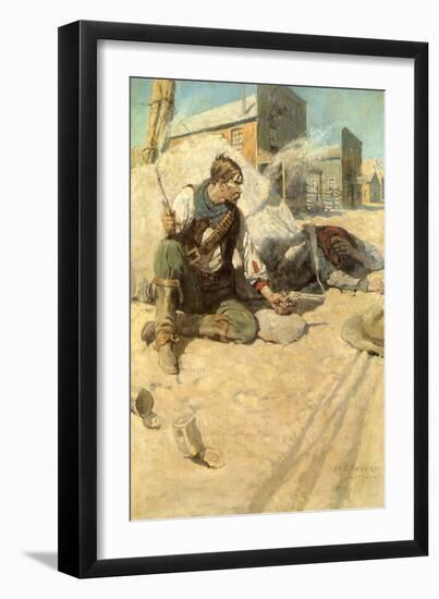 Sitting Up Cross-Legged, 1906-Newell Convers Wyeth-Framed Giclee Print