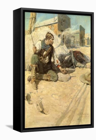 Sitting Up Cross-Legged, 1906-Newell Convers Wyeth-Framed Premier Image Canvas