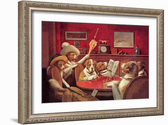 Sitting up with a Sick Friend-Cassius Marcellus Coolidge-Framed Art Print