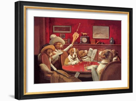 Sitting up with a Sick Friend-Cassius Marcellus Coolidge-Framed Art Print