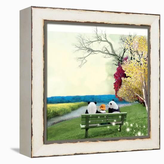 Sitting With Pandas-Nancy Tillman-Framed Stretched Canvas