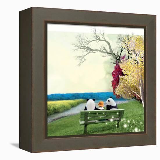 Sitting With Pandas-Nancy Tillman-Framed Stretched Canvas