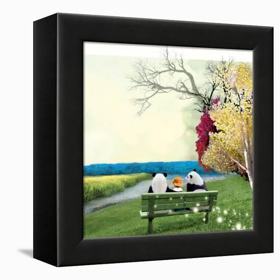 Sitting With Pandas-Nancy Tillman-Framed Stretched Canvas