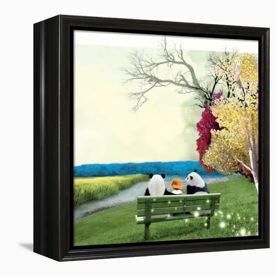 Sitting With Pandas-Nancy Tillman-Framed Stretched Canvas