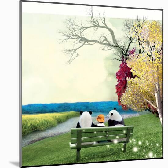 Sitting With Pandas-Nancy Tillman-Mounted Art Print