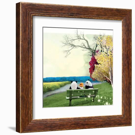 Sitting With Pandas-Nancy Tillman-Framed Art Print