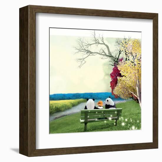 Sitting With Pandas-Nancy Tillman-Framed Art Print