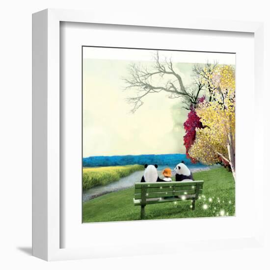 Sitting With Pandas-Nancy Tillman-Framed Art Print