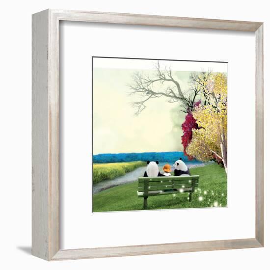 Sitting With Pandas-Nancy Tillman-Framed Art Print