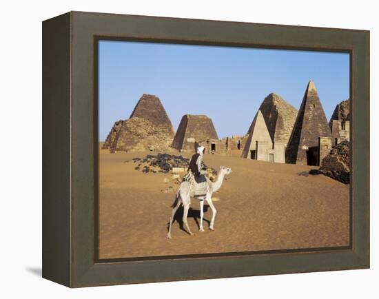 Situated a Short Distance East of Nile, Ancient Pyramids of Meroe are an Important Burial Ground-Nigel Pavitt-Framed Premier Image Canvas