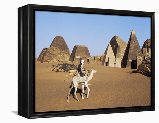 Situated a Short Distance East of Nile, Ancient Pyramids of Meroe are an Important Burial Ground-Nigel Pavitt-Framed Premier Image Canvas