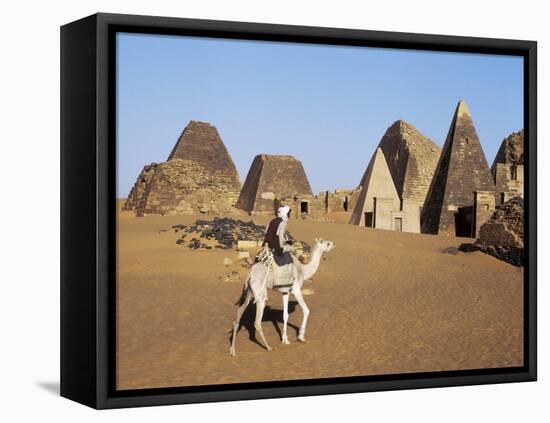 Situated a Short Distance East of Nile, Ancient Pyramids of Meroe are an Important Burial Ground-Nigel Pavitt-Framed Premier Image Canvas