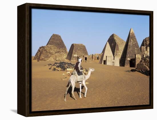 Situated a Short Distance East of Nile, Ancient Pyramids of Meroe are an Important Burial Ground-Nigel Pavitt-Framed Premier Image Canvas