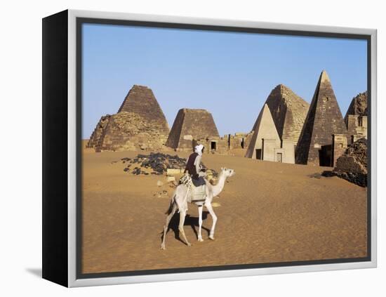 Situated a Short Distance East of Nile, Ancient Pyramids of Meroe are an Important Burial Ground-Nigel Pavitt-Framed Premier Image Canvas