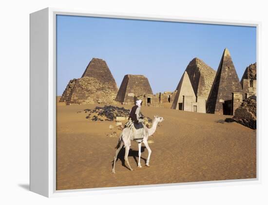 Situated a Short Distance East of Nile, Ancient Pyramids of Meroe are an Important Burial Ground-Nigel Pavitt-Framed Premier Image Canvas