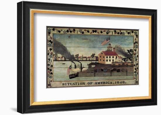 Situation of America, 1848-Unknown Artist-Framed Art Print