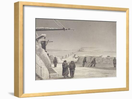 Situation of H.M. Ships Fury and Hecla at Igloolik-Captain George Francis Lyon-Framed Giclee Print