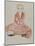Sitzendes Maedchen, 1911-Egon Schiele-Mounted Giclee Print