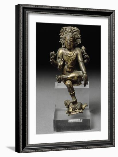 Siva Vyakhyana Dakshinamurti-null-Framed Giclee Print