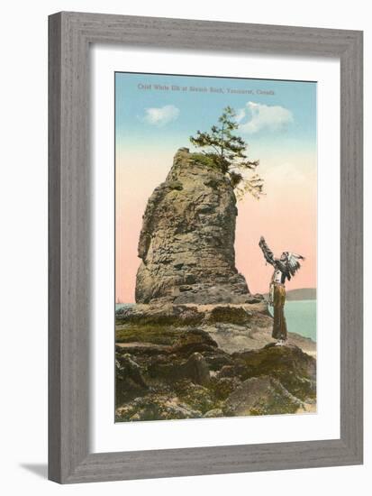 Siwash Rock, Vancouver, British Columbia-null-Framed Art Print