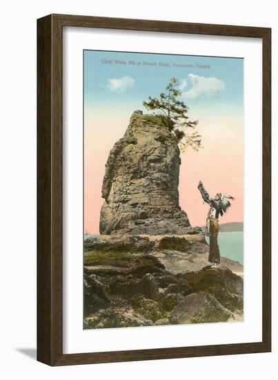 Siwash Rock, Vancouver, British Columbia-null-Framed Art Print