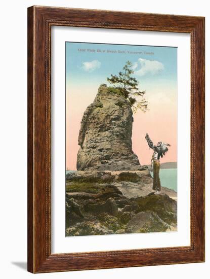 Siwash Rock, Vancouver, British Columbia-null-Framed Art Print