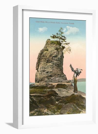 Siwash Rock, Vancouver, British Columbia-null-Framed Art Print