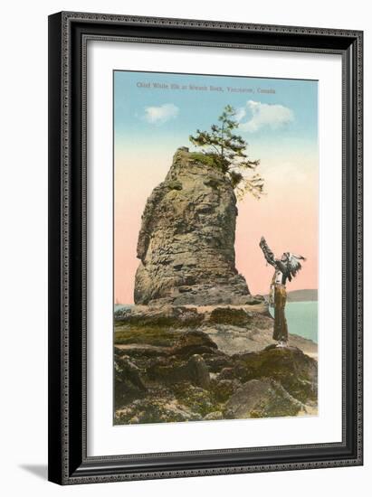 Siwash Rock, Vancouver, British Columbia-null-Framed Art Print