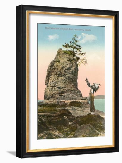 Siwash Rock, Vancouver, British Columbia-null-Framed Art Print