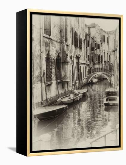 Six Boats Sepia-Danny Head-Framed Premier Image Canvas