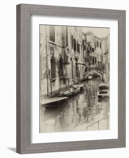 Six Boats Sepia-Danny Head-Framed Photographic Print