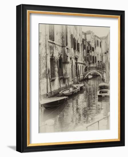 Six Boats Sepia-Danny Head-Framed Photographic Print