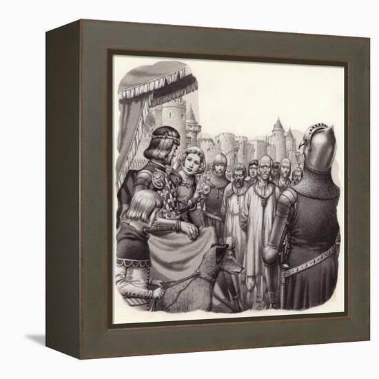 Six Brave Burghers of Calais About to Be Executed-Pat Nicolle-Framed Premier Image Canvas