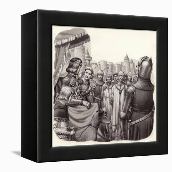 Six Brave Burghers of Calais About to Be Executed-Pat Nicolle-Framed Premier Image Canvas