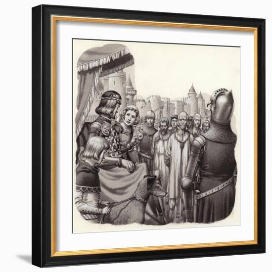Six Brave Burghers of Calais About to Be Executed-Pat Nicolle-Framed Giclee Print