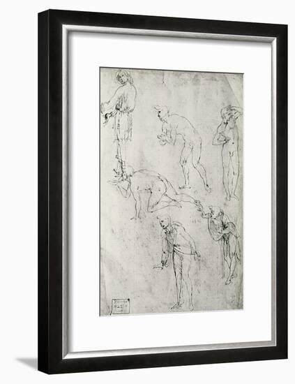 Six Figures, Study for an Epiphany-Leonardo da Vinci-Framed Giclee Print