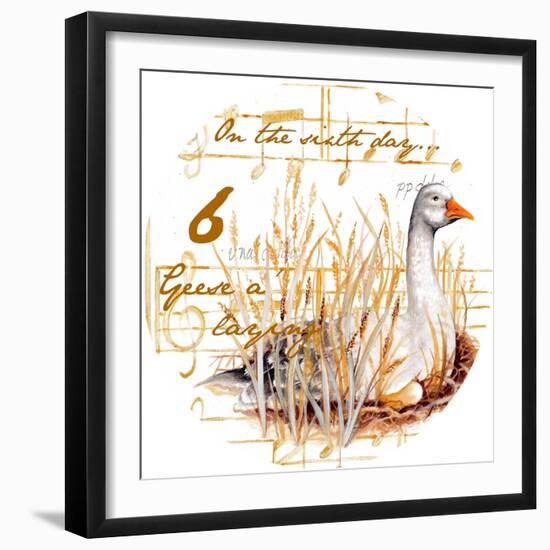 Six Geese a-Laying-Janice Gaynor-Framed Art Print