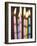 Six Lit Birthday Candles-Tom Grill-Framed Photographic Print