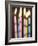 Six Lit Birthday Candles-Tom Grill-Framed Photographic Print