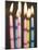 Six Lit Birthday Candles-Tom Grill-Mounted Photographic Print