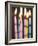 Six Lit Birthday Candles-Tom Grill-Framed Photographic Print