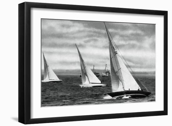 Six Metre R Class Sailing, Berlin Olympics, 1936-null-Framed Giclee Print