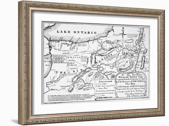 Six Nations: Map, 1771-Guy Johnson-Framed Giclee Print