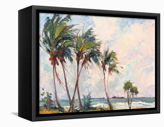 Six Palms-Richard A. Rodgers-Framed Stretched Canvas