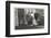 Six People with Two Dogs in a Garden-null-Framed Photographic Print