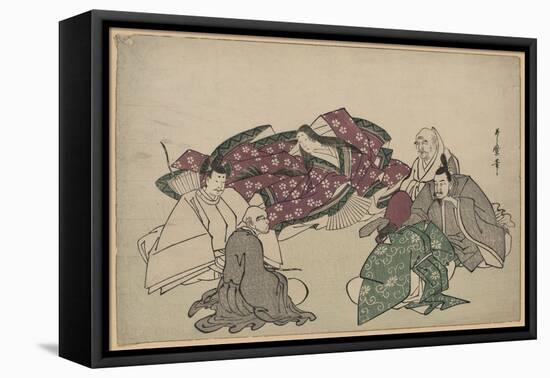 Six Poets (Rokkasen), 1795-1806 (Woodcut)-Kitagawa Utamaro-Framed Premier Image Canvas